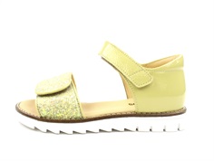 Angulus light yellow sandal glitter